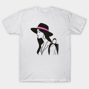 Stylish Travel Girl T-Shirt